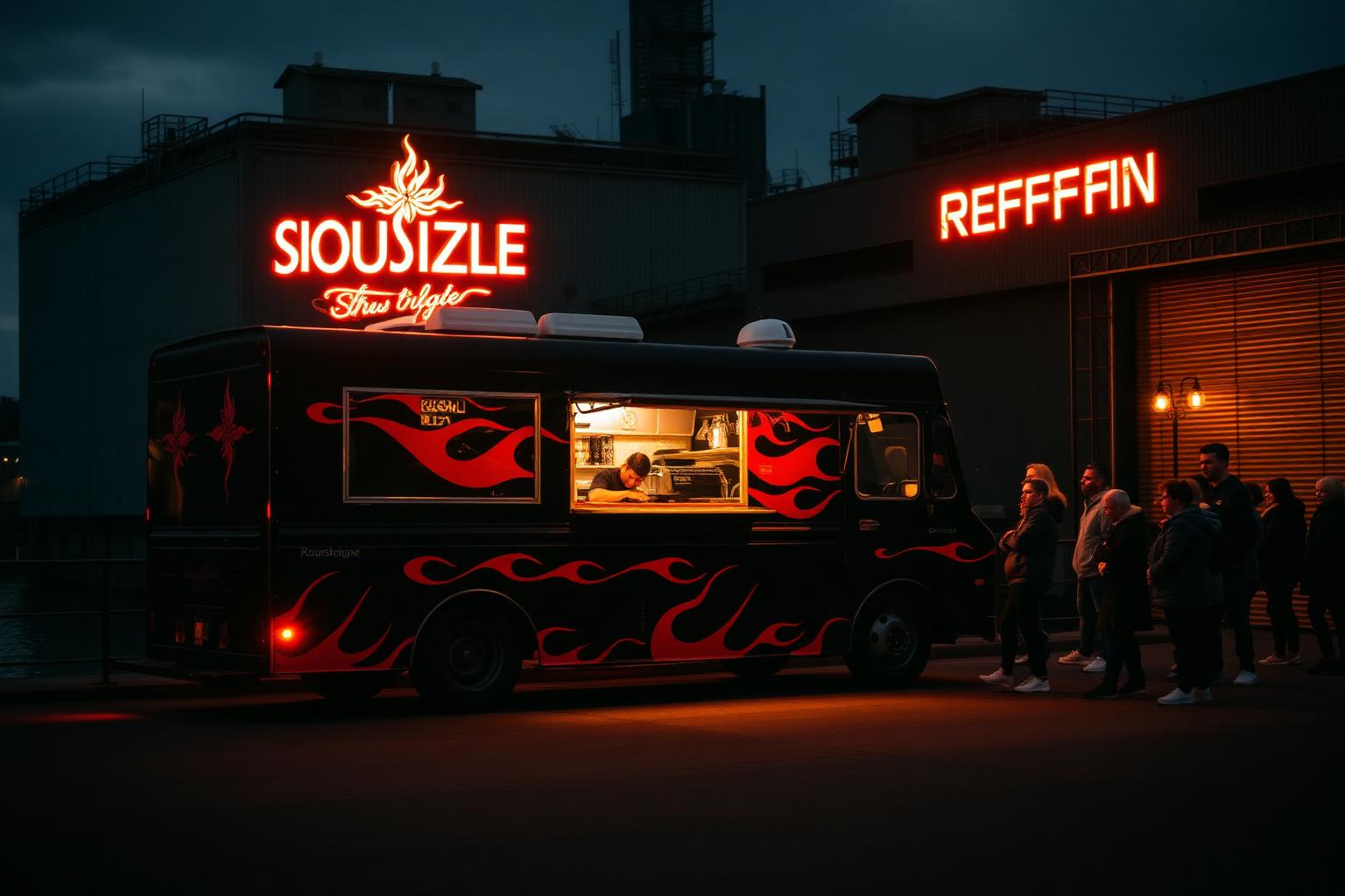 SeoulSizzle Nord black food truck at Reffen